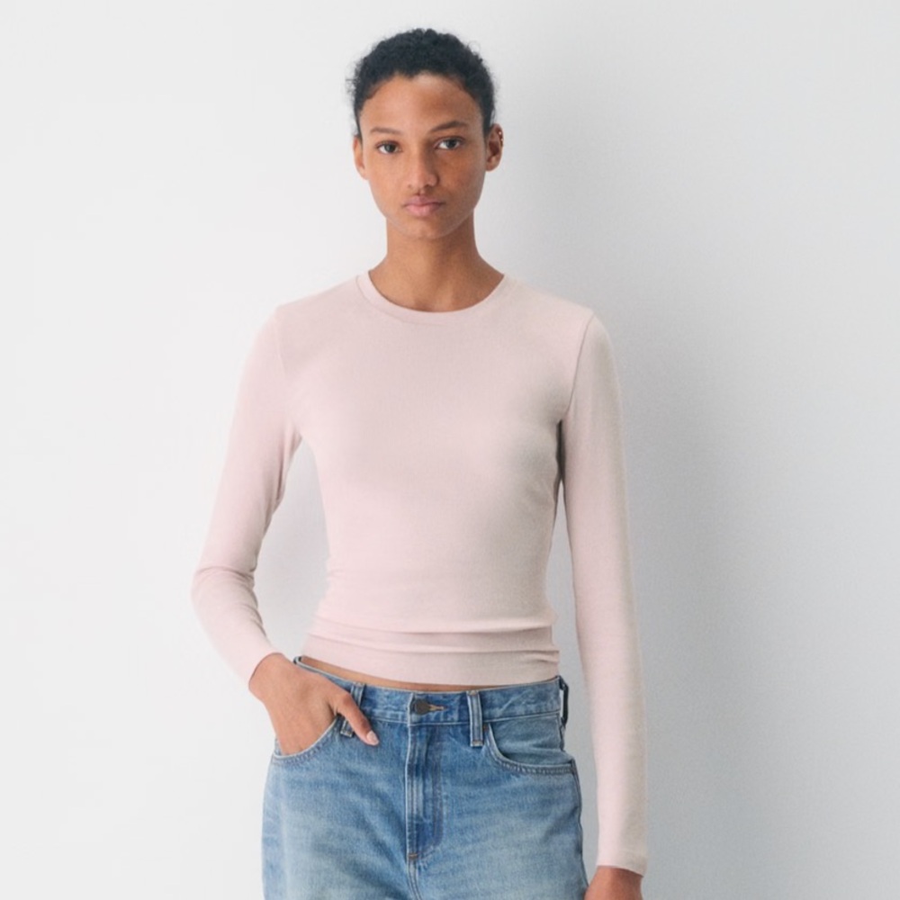 Sunday Best Soft Pink Long Sleeve Tee